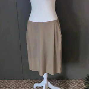 Banana Republic Vintage Khaki Silk Skirt